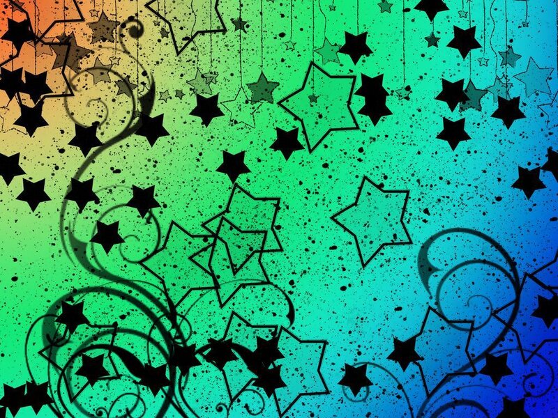 colorful star pattern background