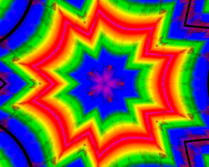 Colorful Star Pattern — Blue