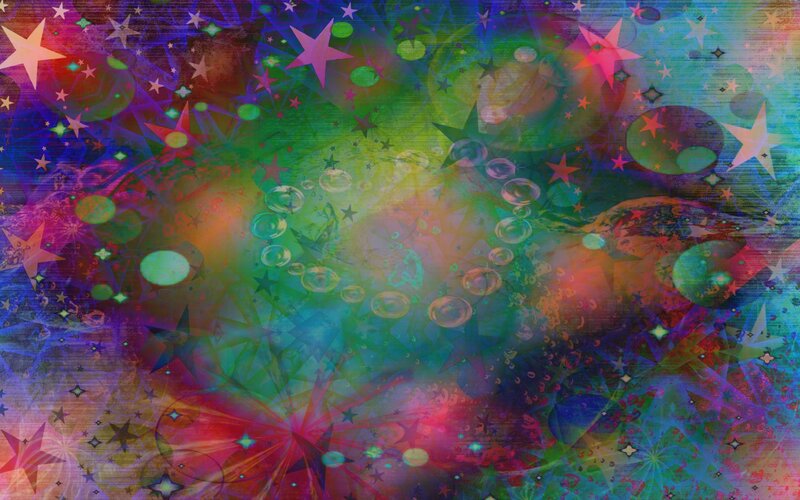 Colorful Star Pattern — Green