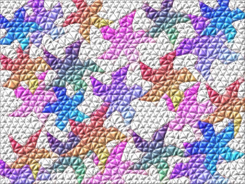Colorful Star Pattern — Purple, Vibrant