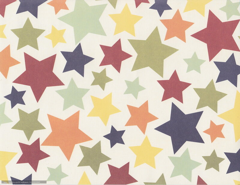Colorful Star Pattern — Yellow, Playful, Illustration, Stars
