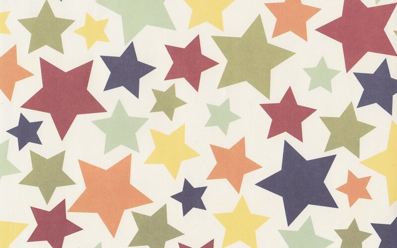 Colorful Star Pattern — Yellow, Playful, Illustration