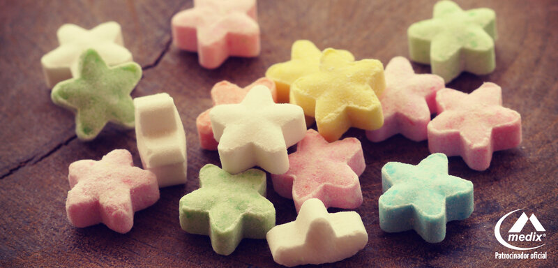 Colorful Star-shaped Candies — Pink, Calm