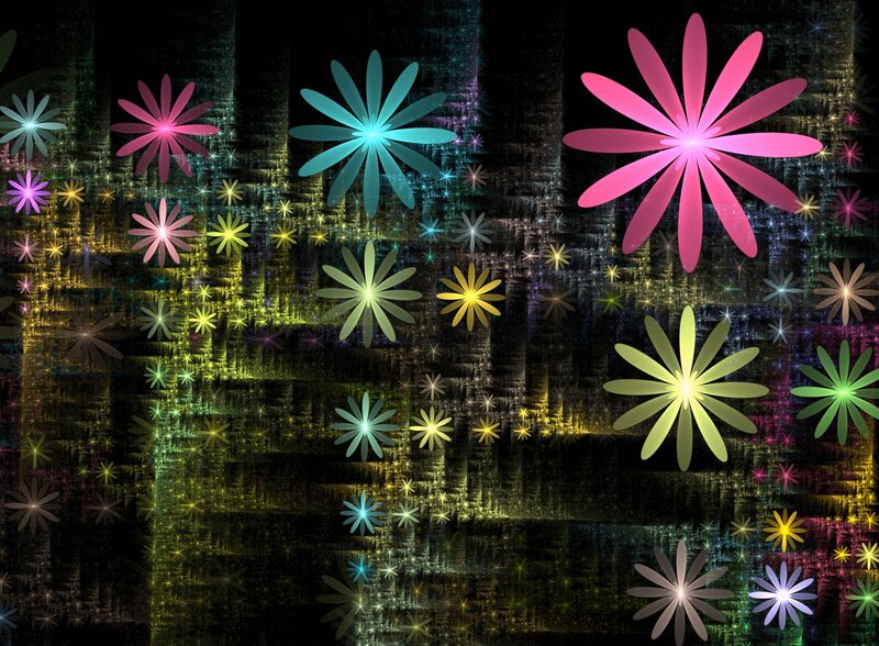 Colorful Star-shaped Flowers — Pink