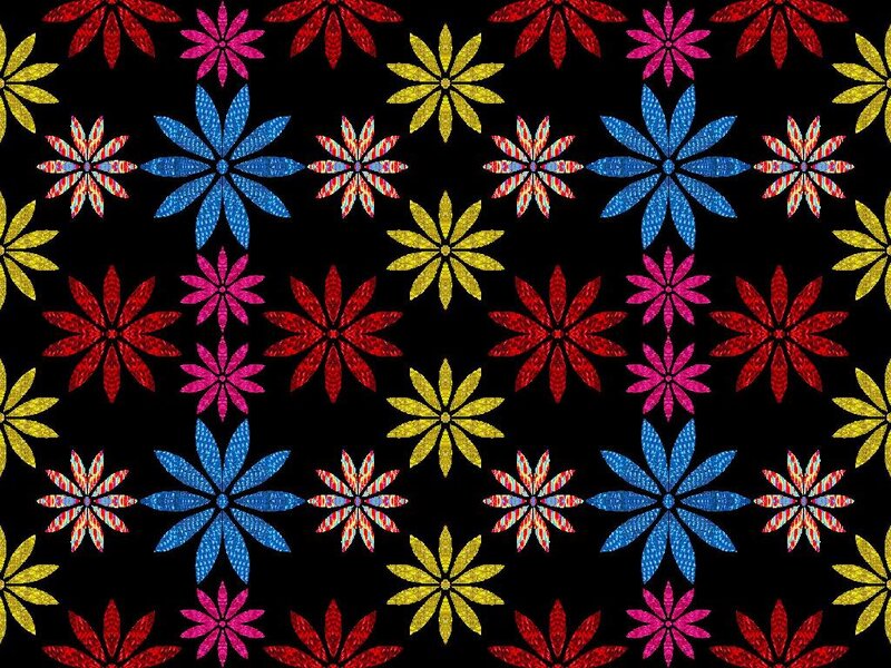 Colorful Star-shaped Flowers