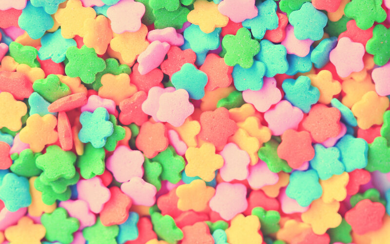 Colorful Star-shaped Sprinkles — Pink