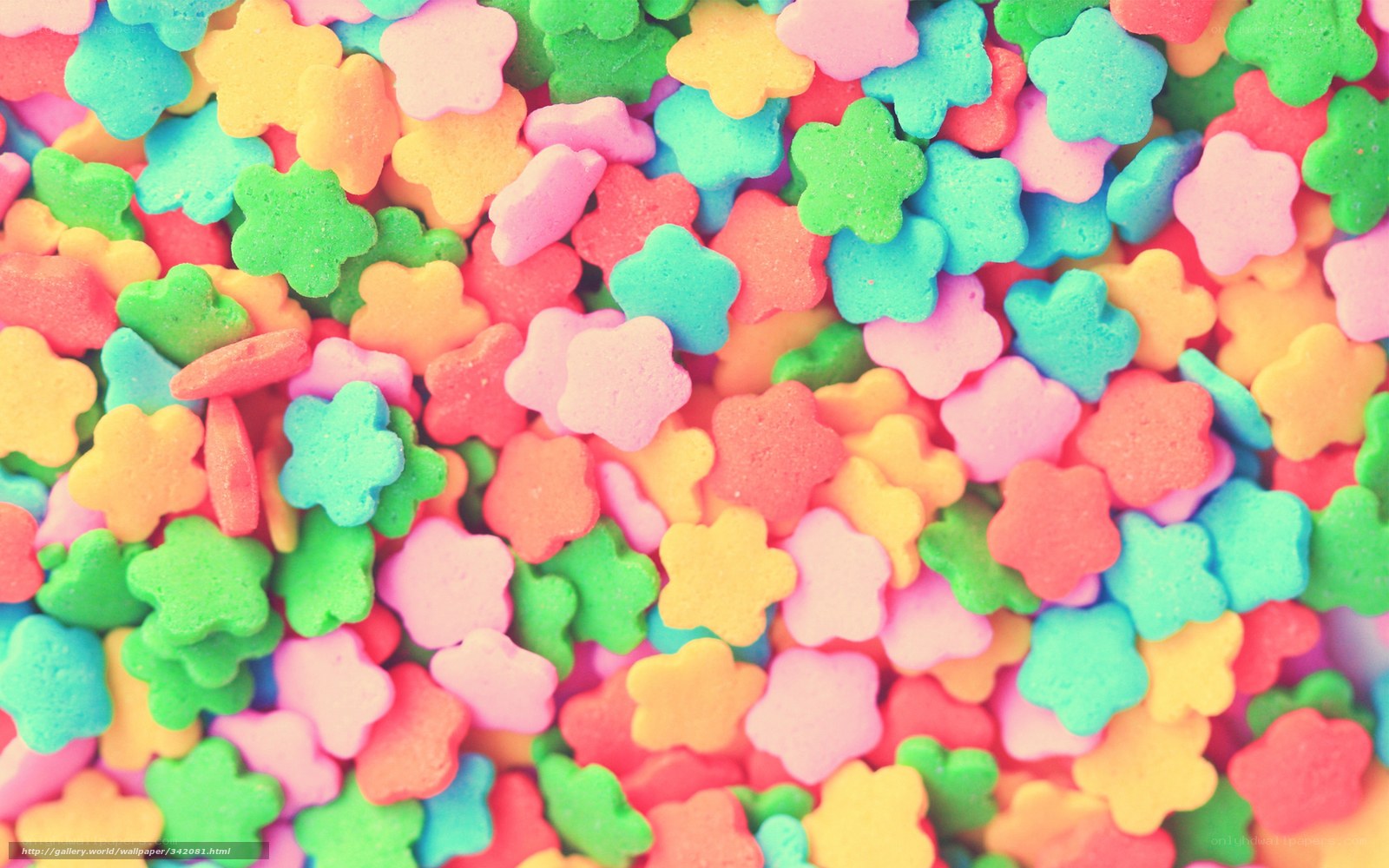 colorful star-shaped sprinkles