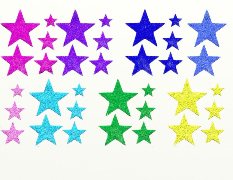 colorful star shapes