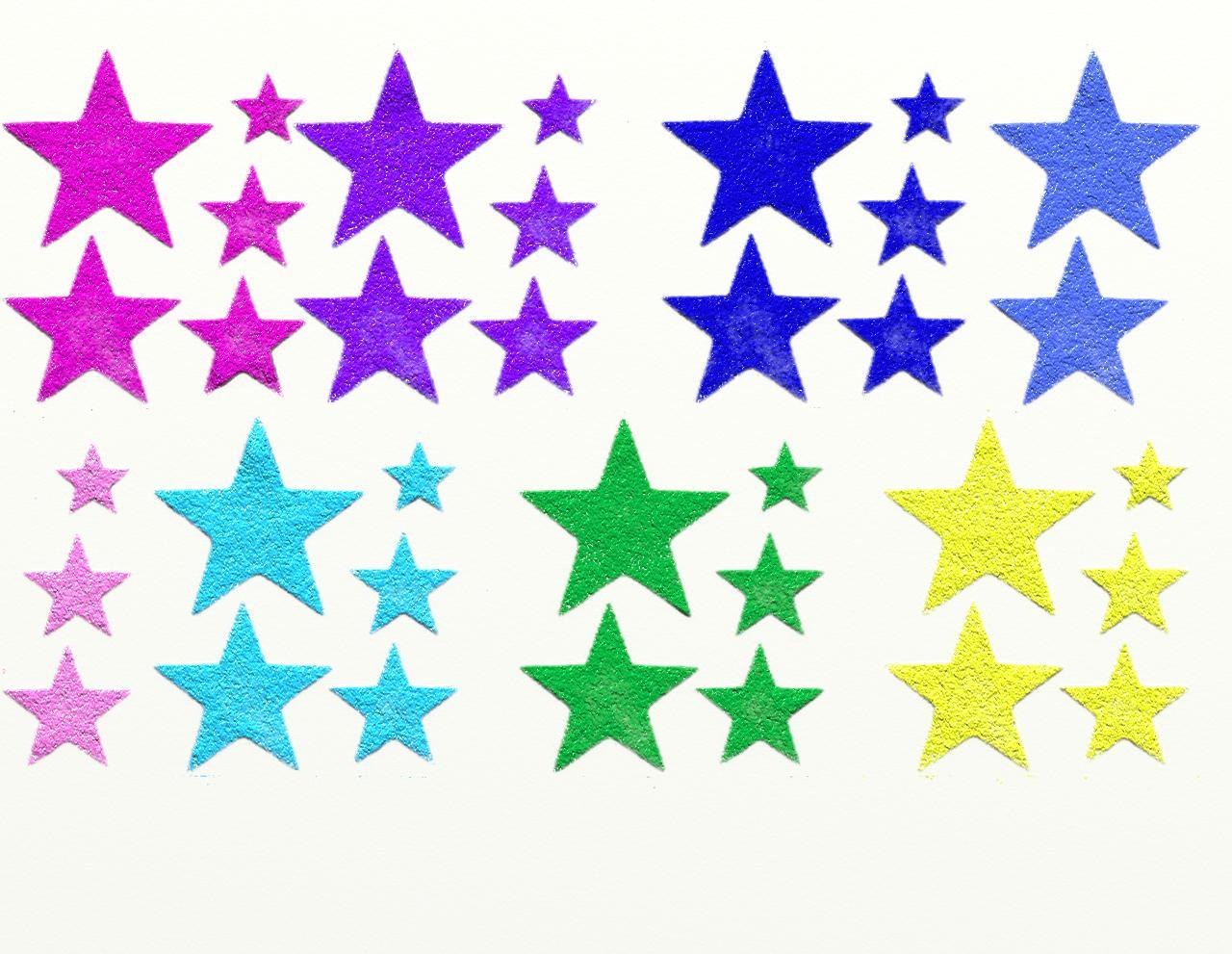 colorful star shapes