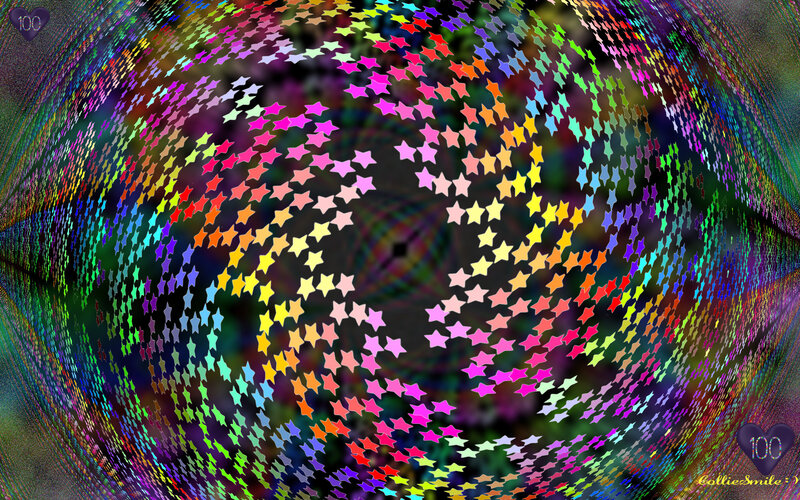 Colorful Star Spiral