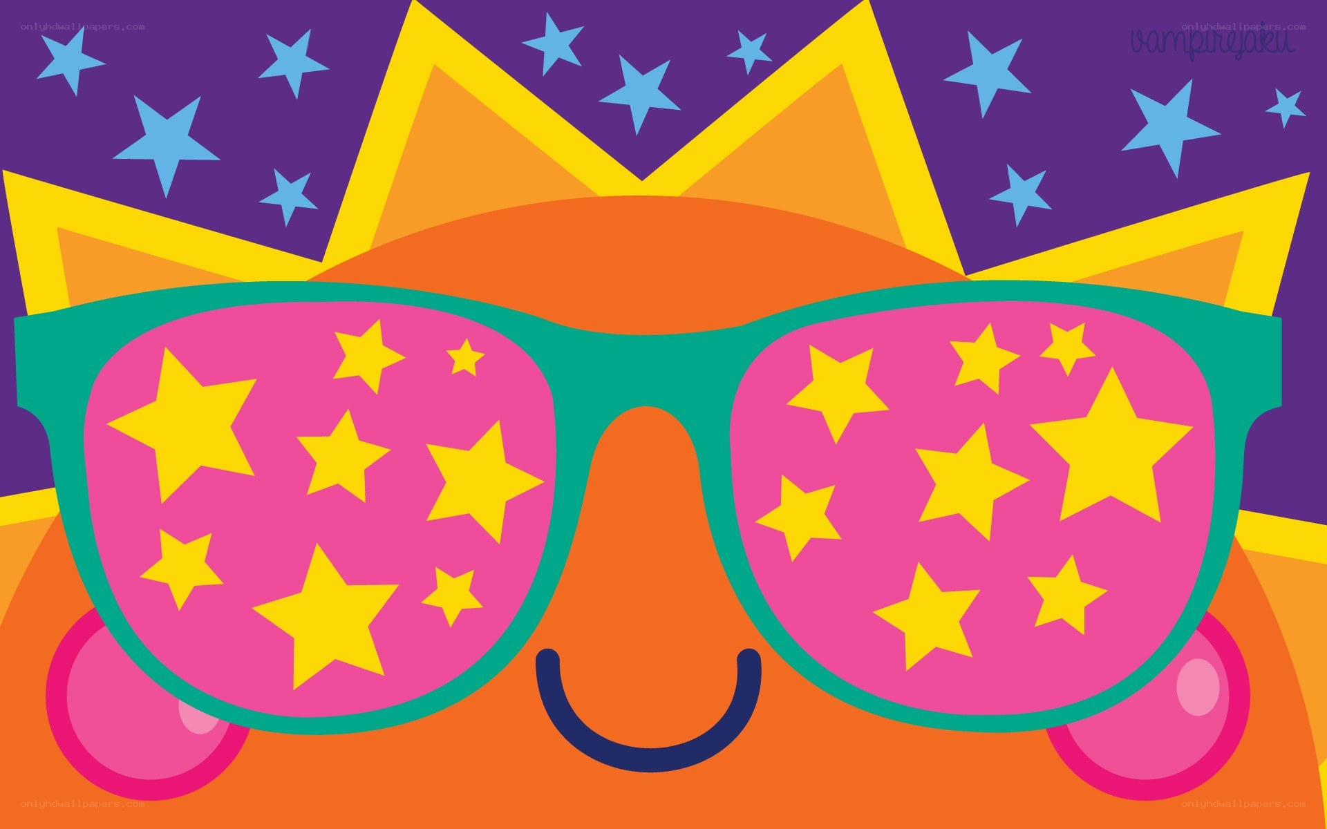 colorful star sunglasses