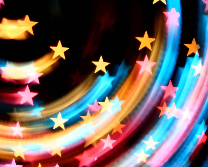 Colorful Star Trails
