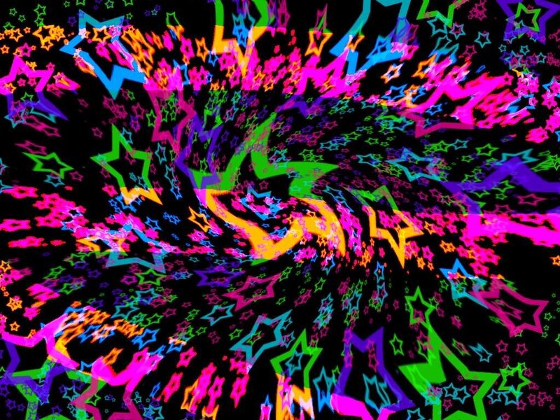 colorful star tunnel