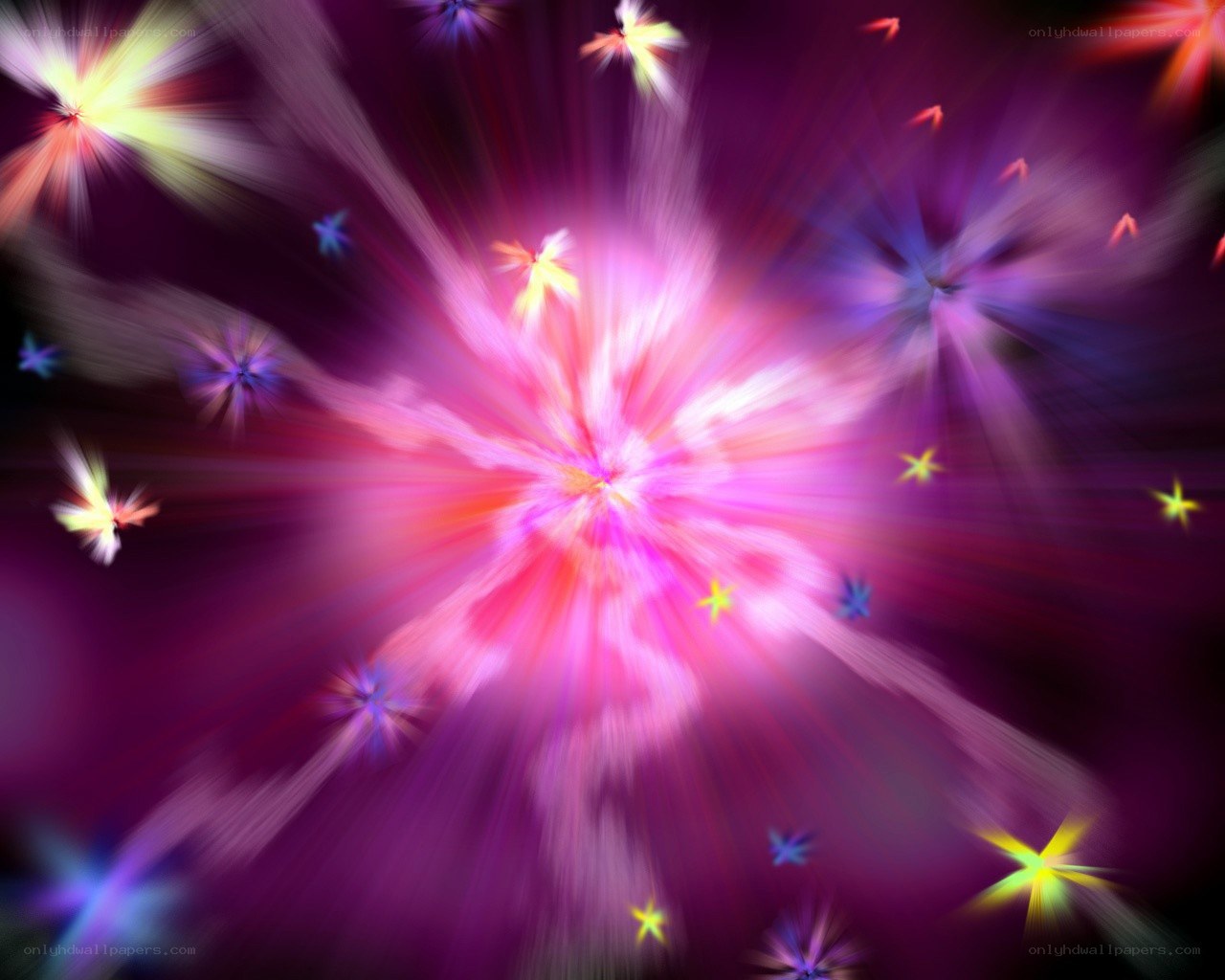 colorful starburst explosion