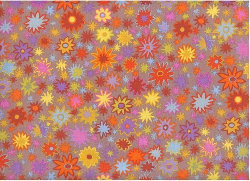 colorful starburst flower pattern