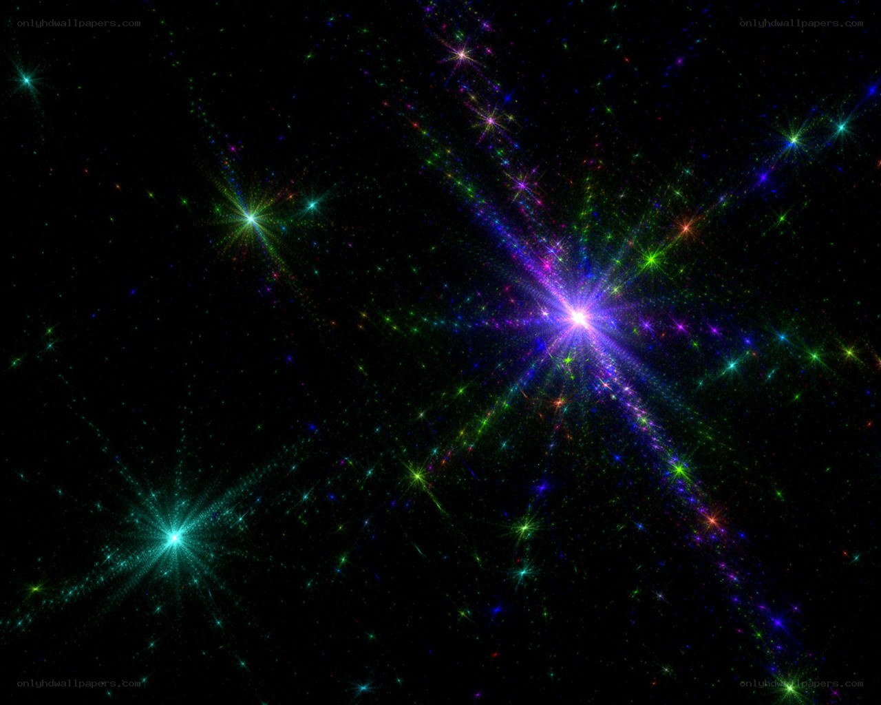 colorful starburst in space