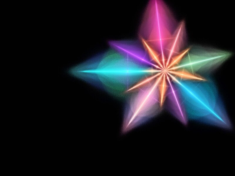 colorful starburst light effect