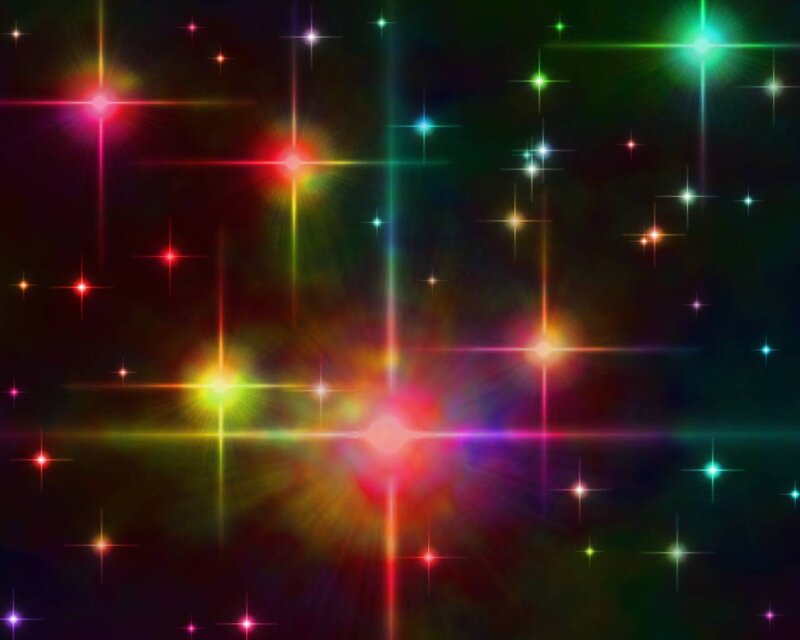 colorful starburst lights