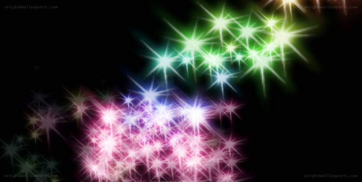 colorful starburst lights