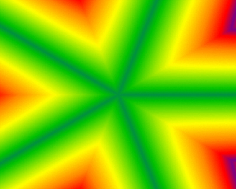 Colorful Starburst Pattern — Green, Vibrant