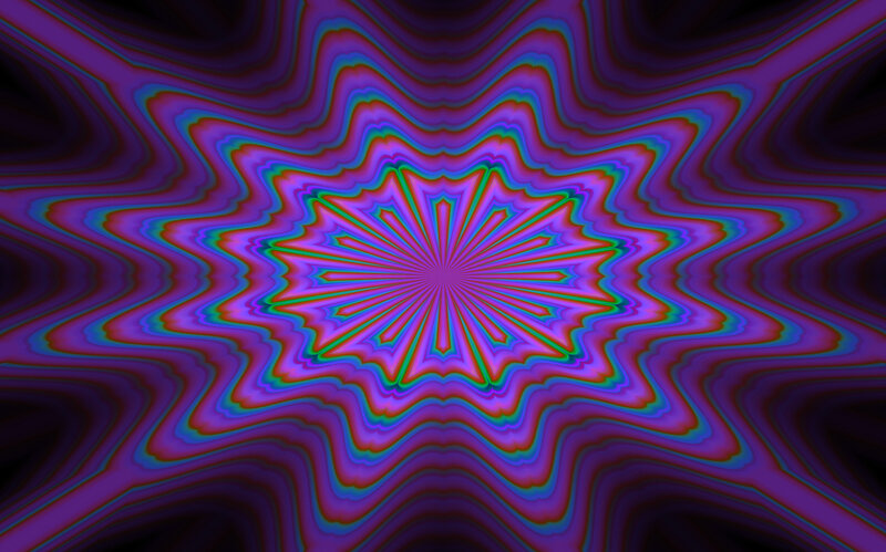 Colorful Starburst Pattern — Purple