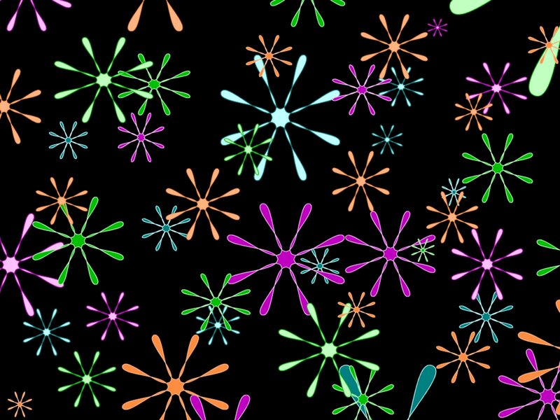 colorful starburst pattern