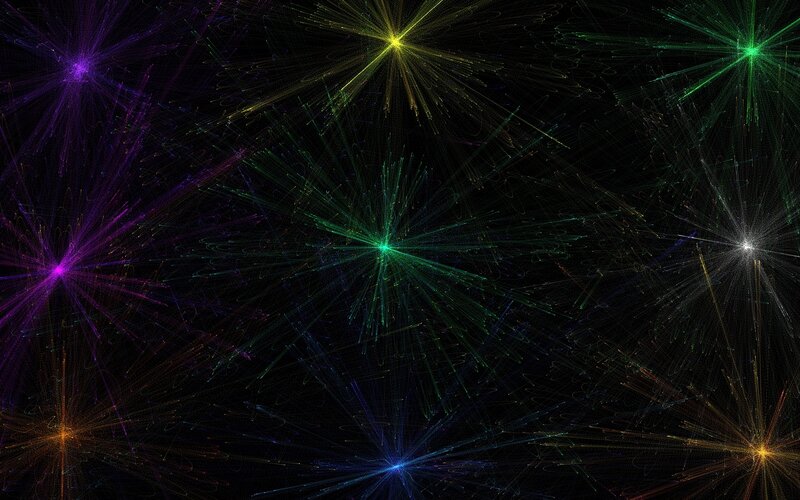 colorful starburst patterns