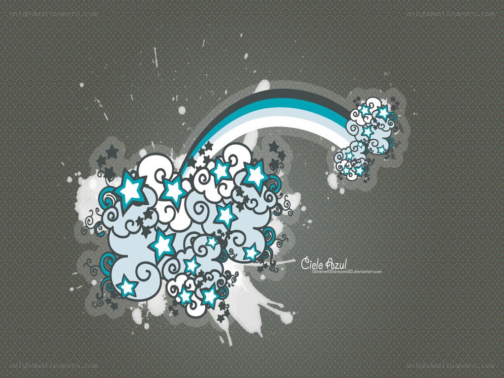 colorful starry cloud design
