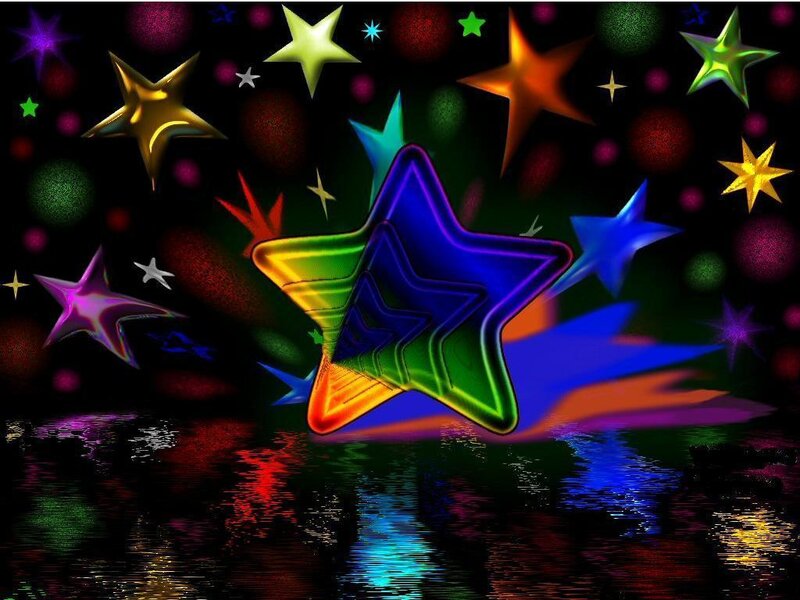 colorful stars in space