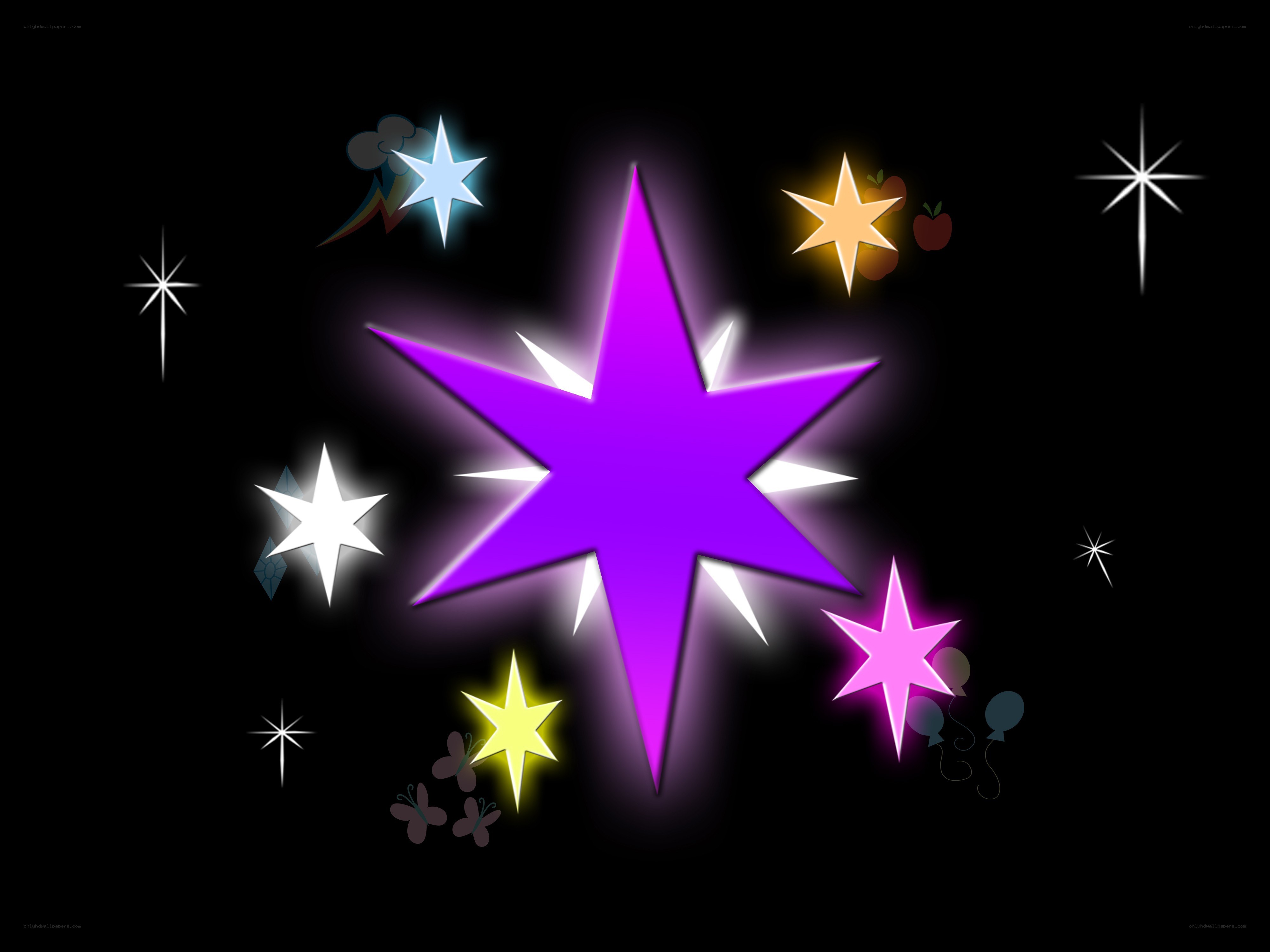 colorful stars in space