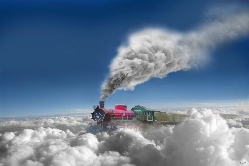 Colorful Steam Train