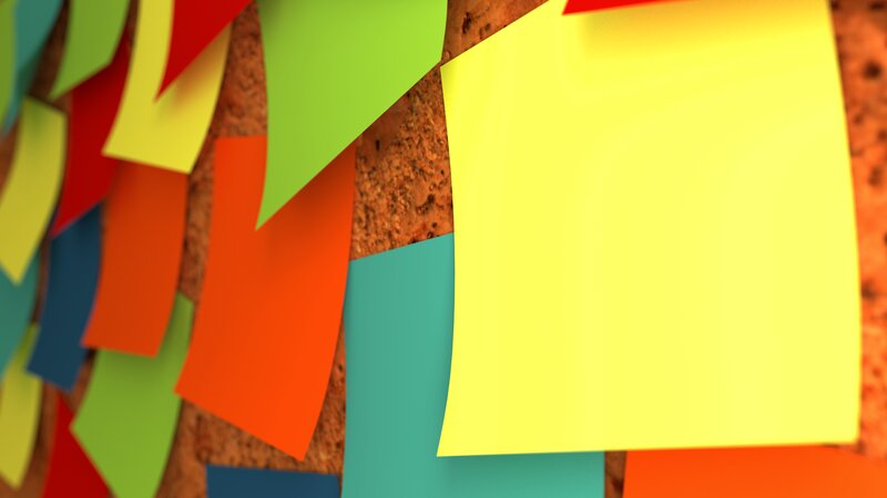 Colorful Sticky Notes — Yellow, Neutral