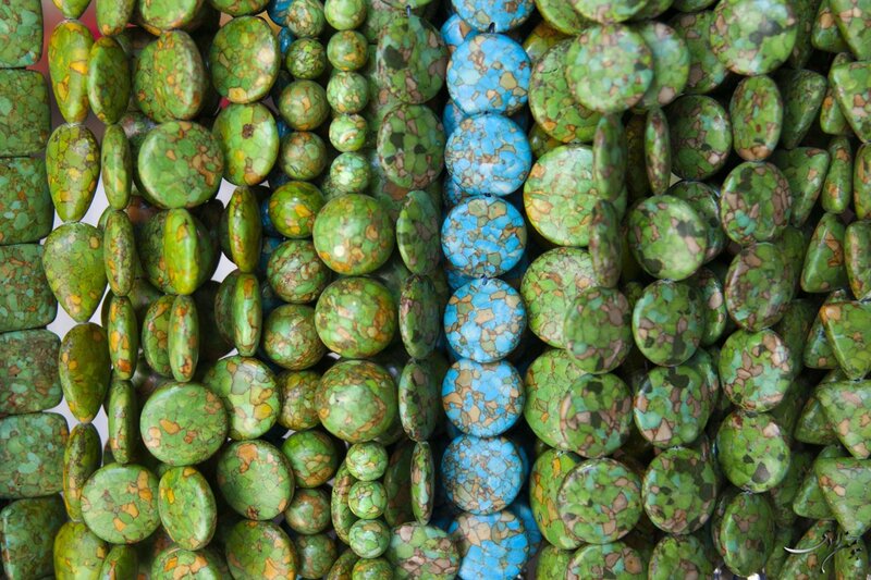 Colorful stone beads for sale