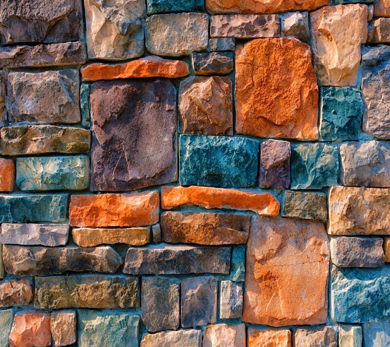 Colorful Stone Wall