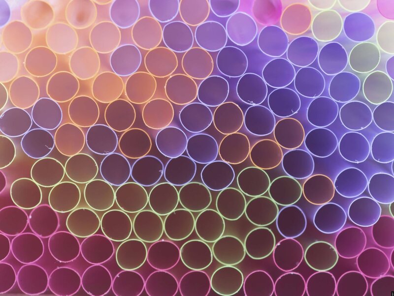 Colorful straws pattern