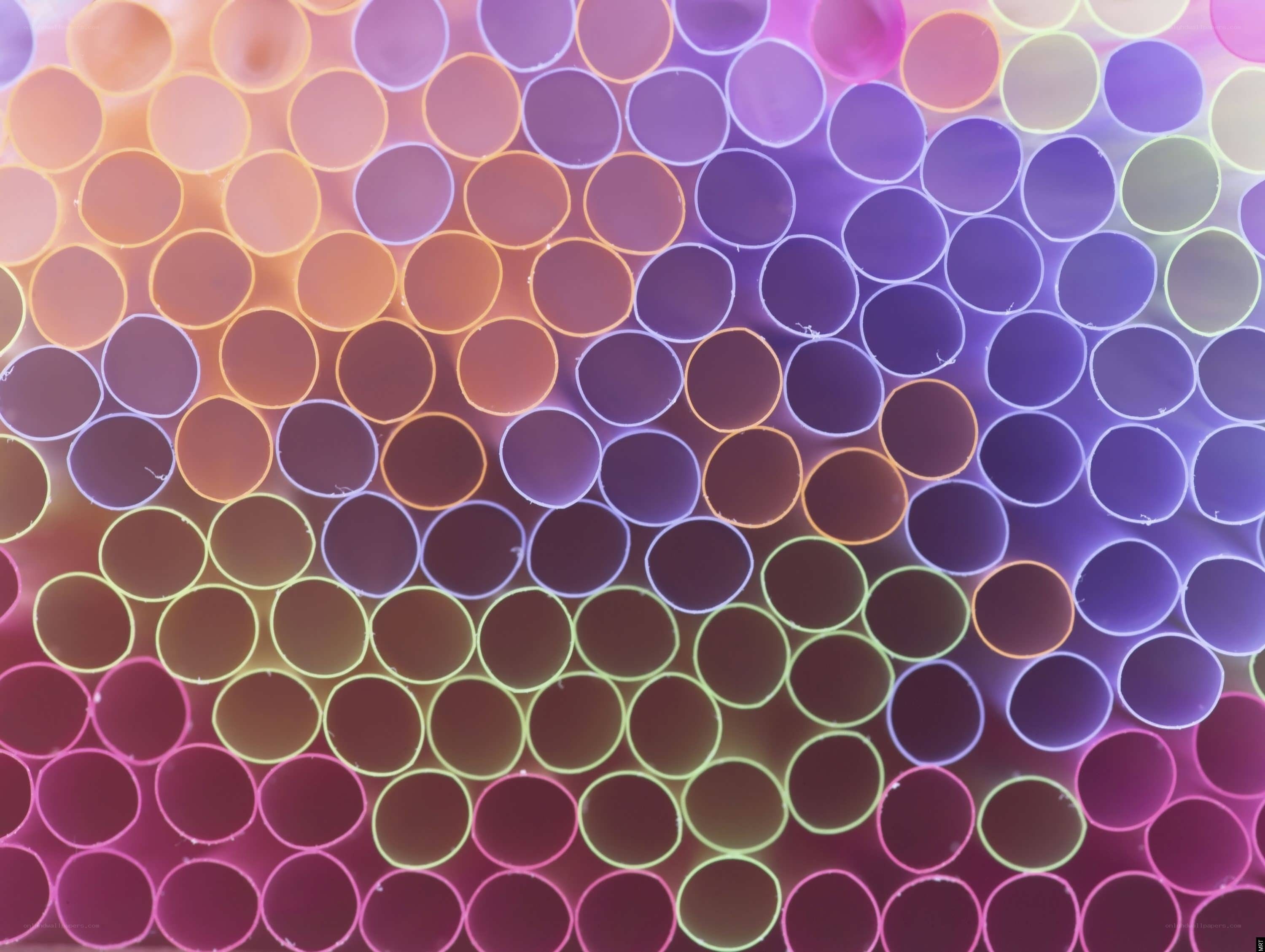 Colorful straws pattern