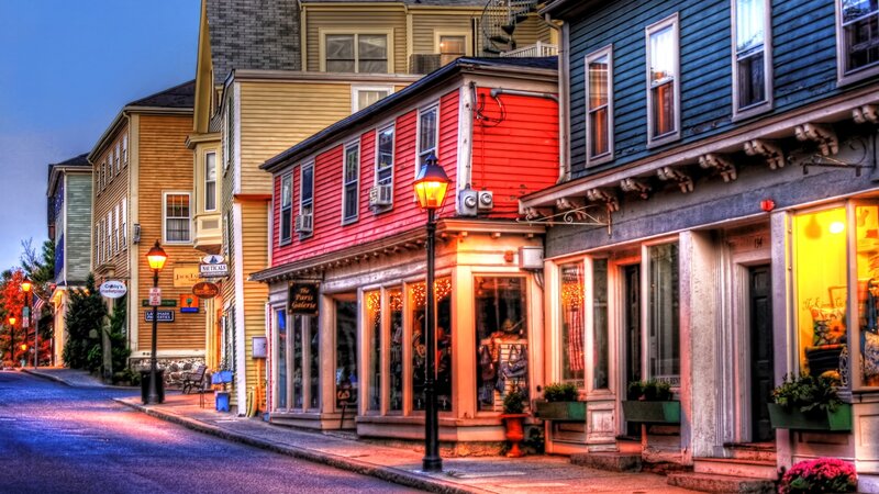 Colorful Street Buildings