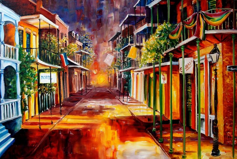 Colorful street in New Orleans