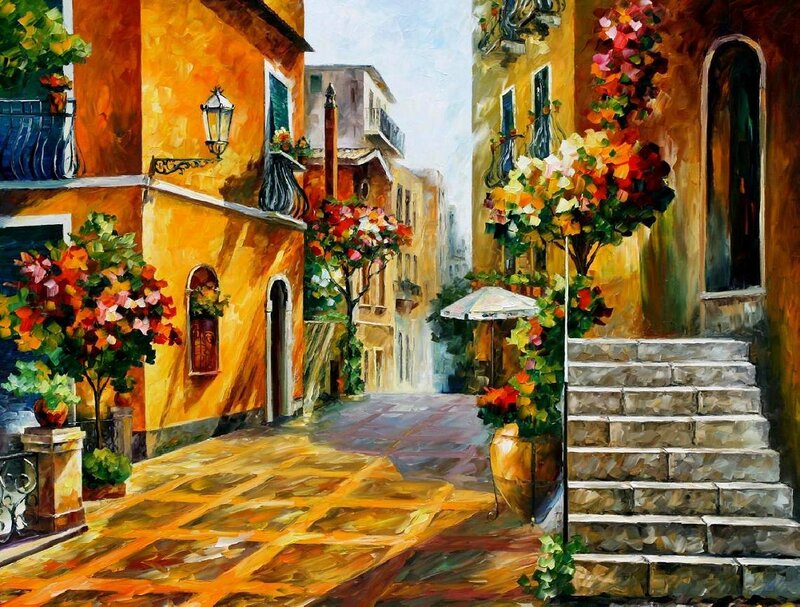 Colorful Street in Old Town