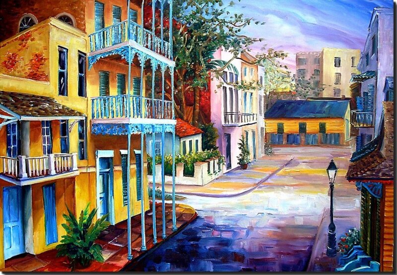Colorful Street with Buildings