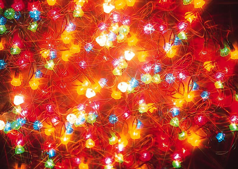 colorful string lights