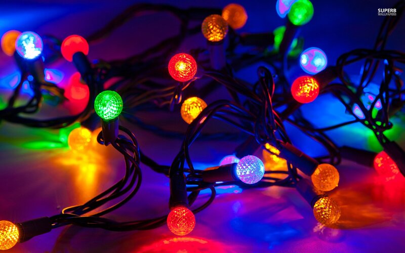 Colorful String Lights — Blue