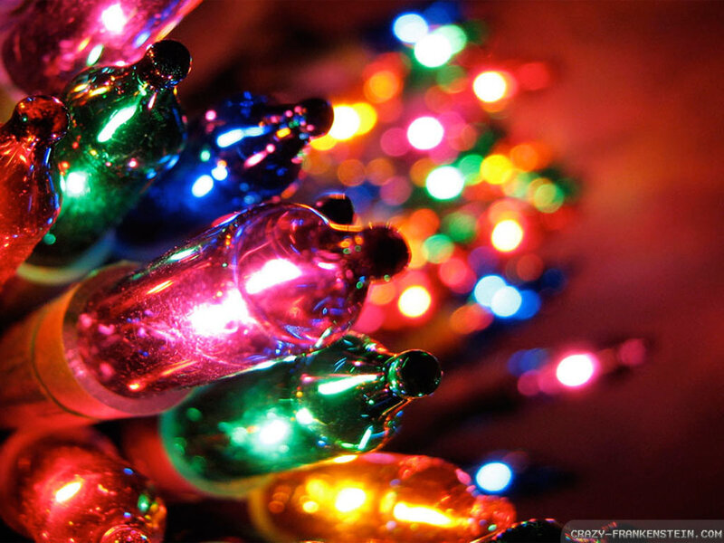 Colorful String Lights — Red, Festive