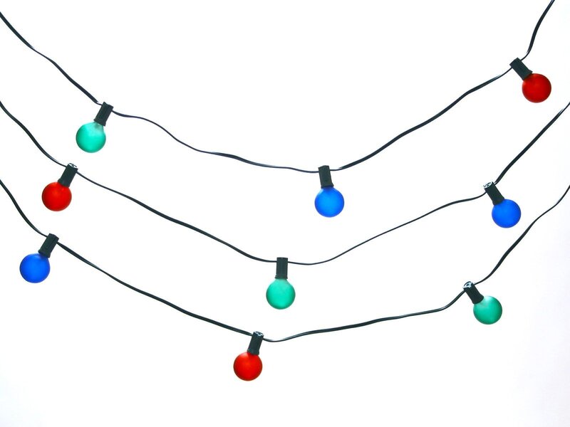 Colorful String Lights — Red, Neutral