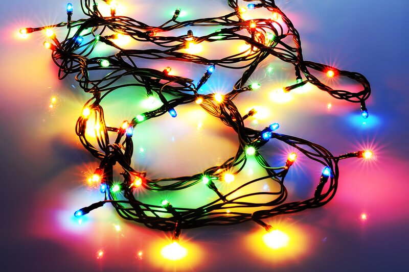 colorful string lights