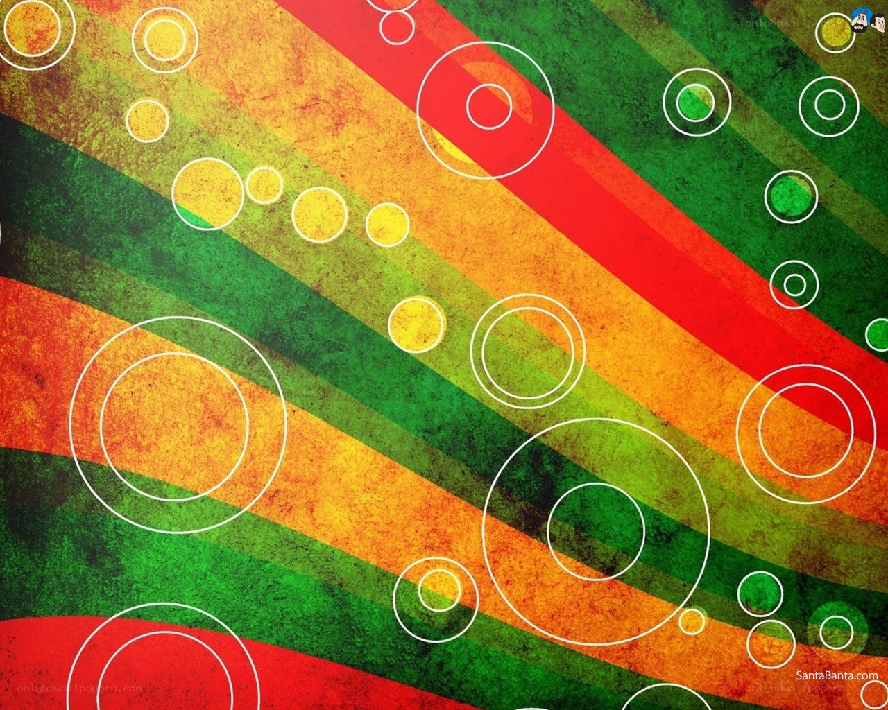 colorful striped abstract art