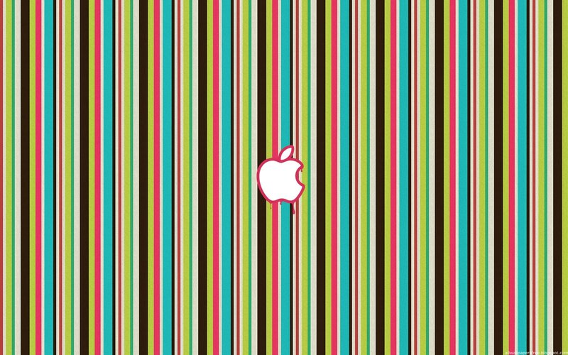 colorful striped apple logo