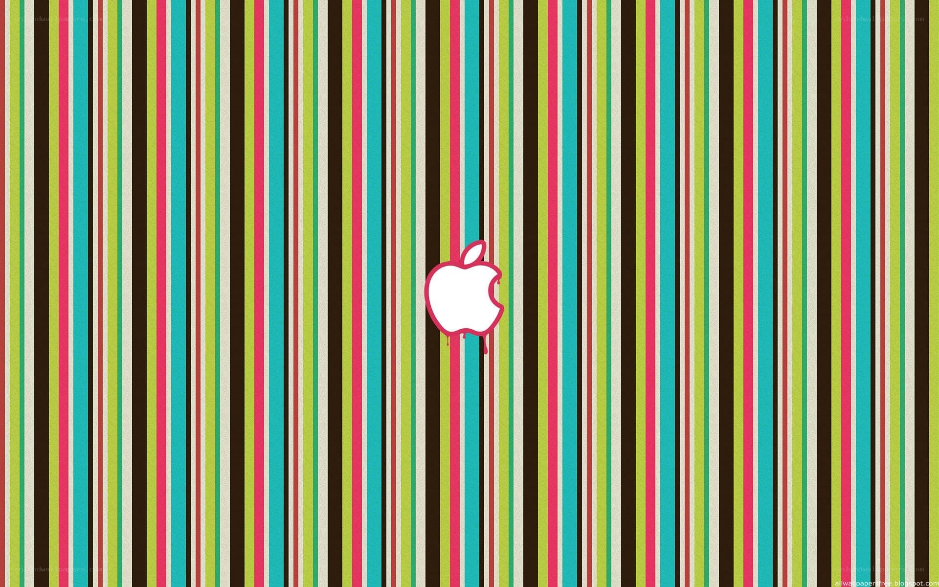 colorful striped apple logo