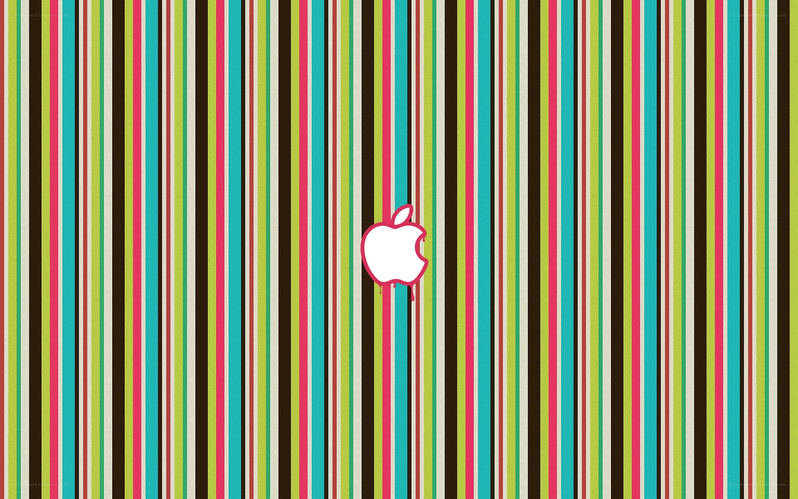 colorful striped apple logo