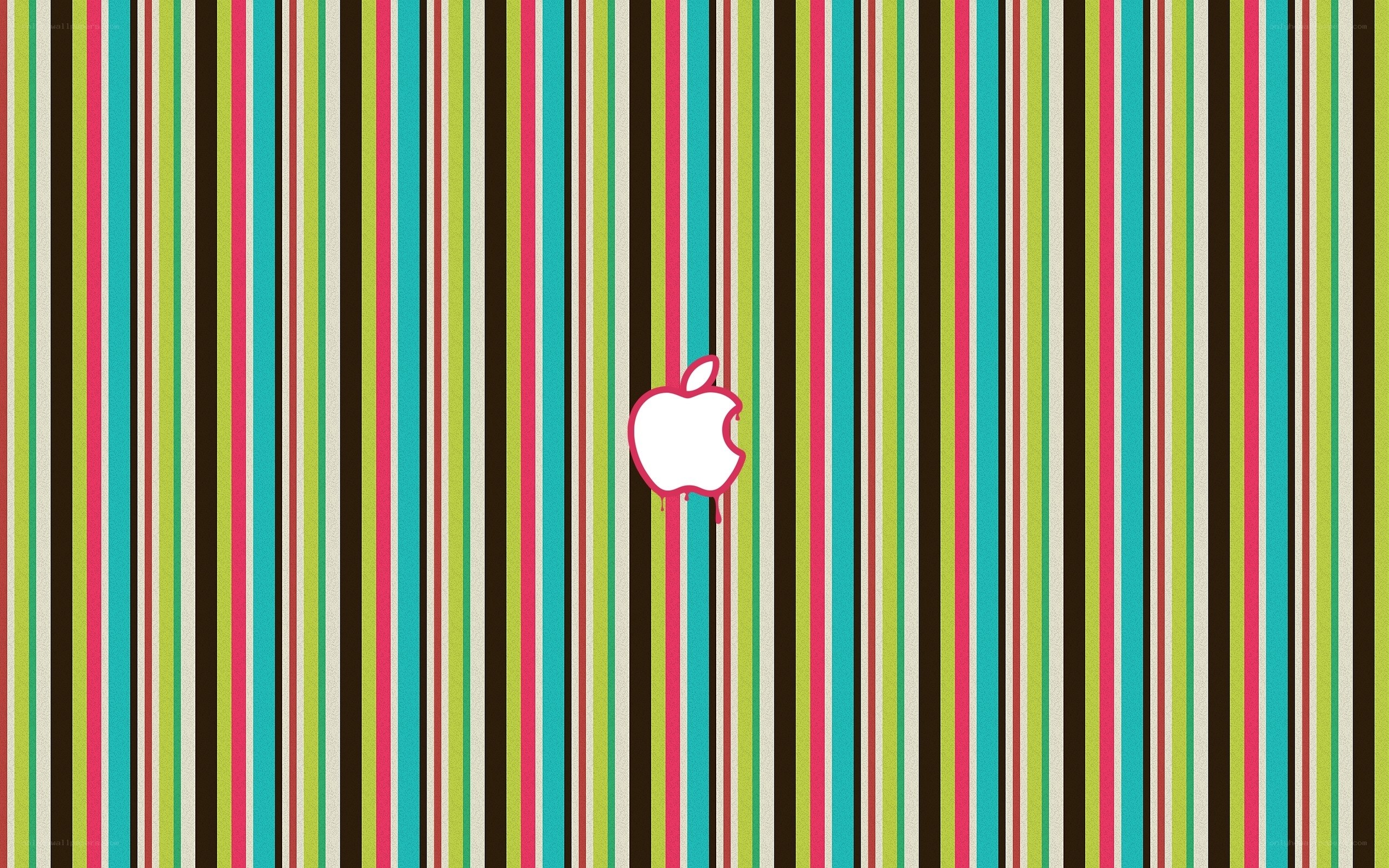 colorful striped apple logo